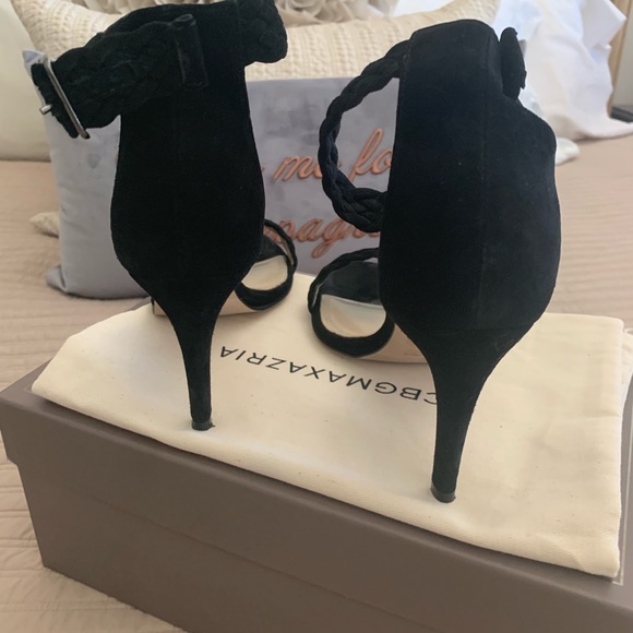 Black suede BCBG sandals - Picture 3 of 5